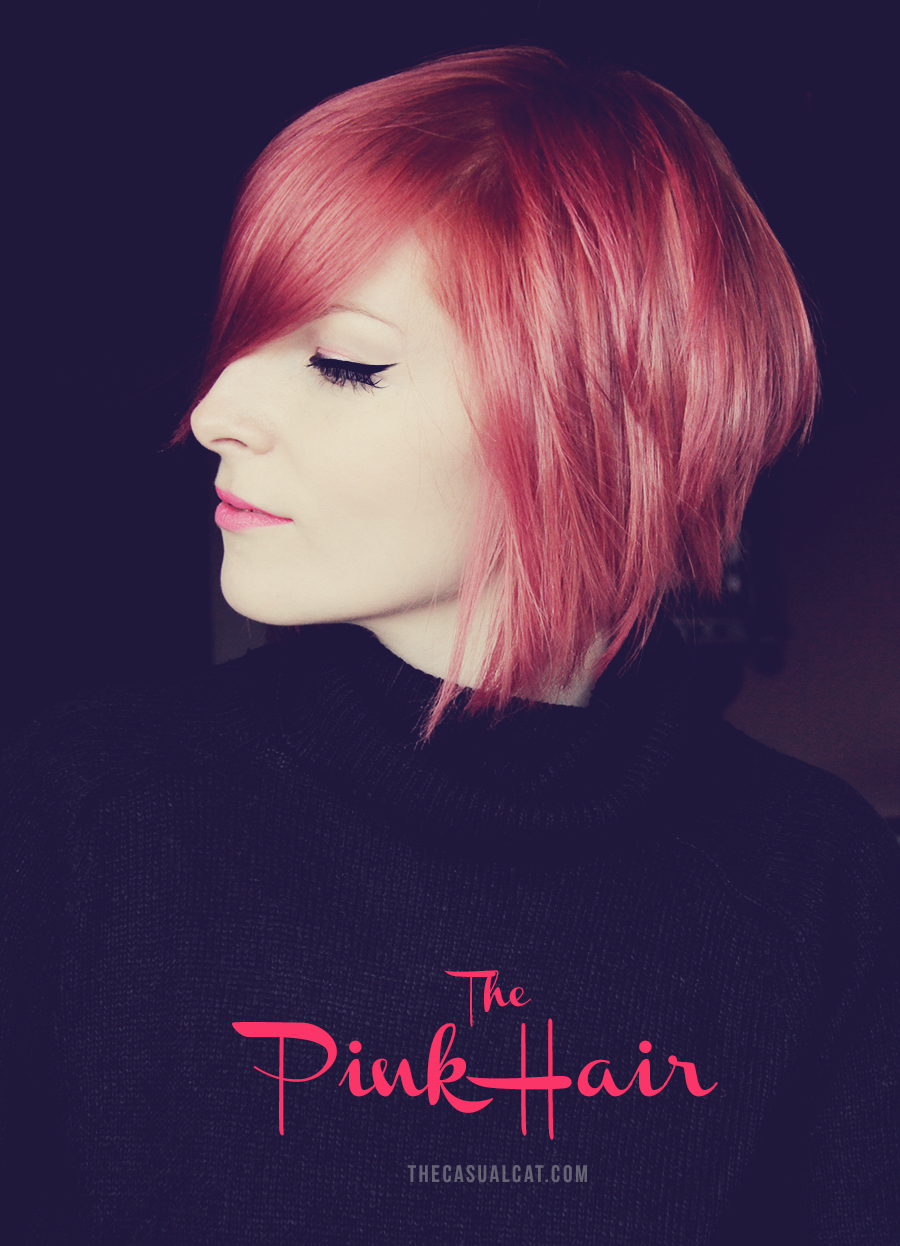 bright pink hair