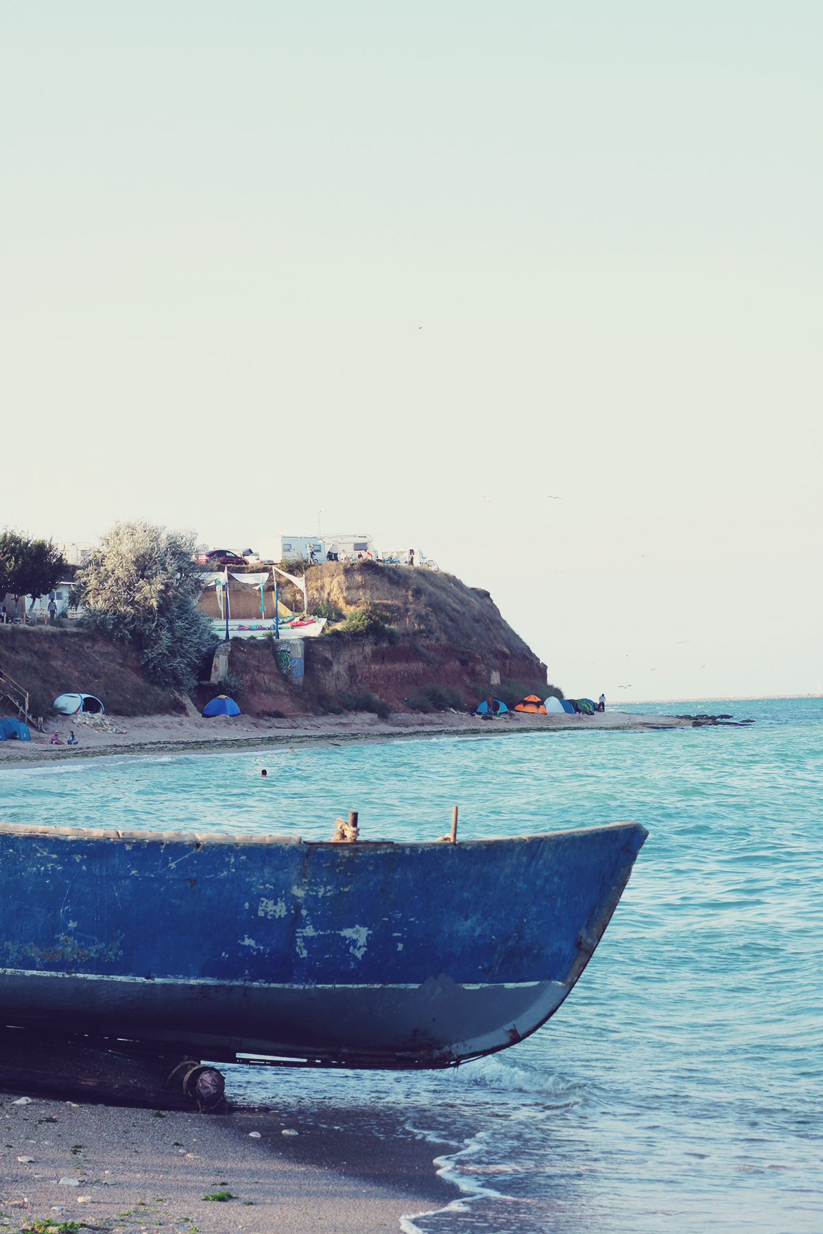 fishing boat, vama veche, beach