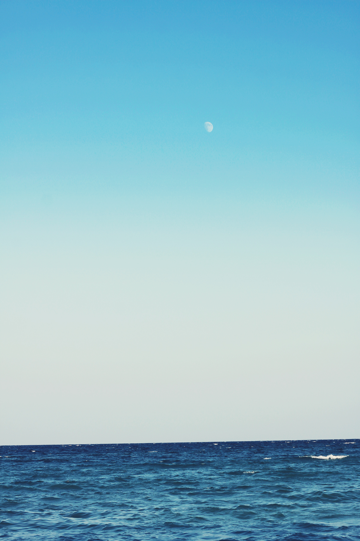 moon, sunset, the black sea, vama veche