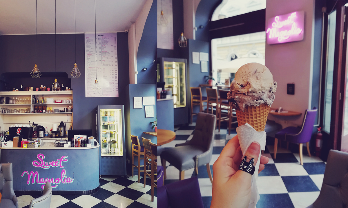 Oradea, travel, travel blog, ice cream shop, Sweet Magnolia