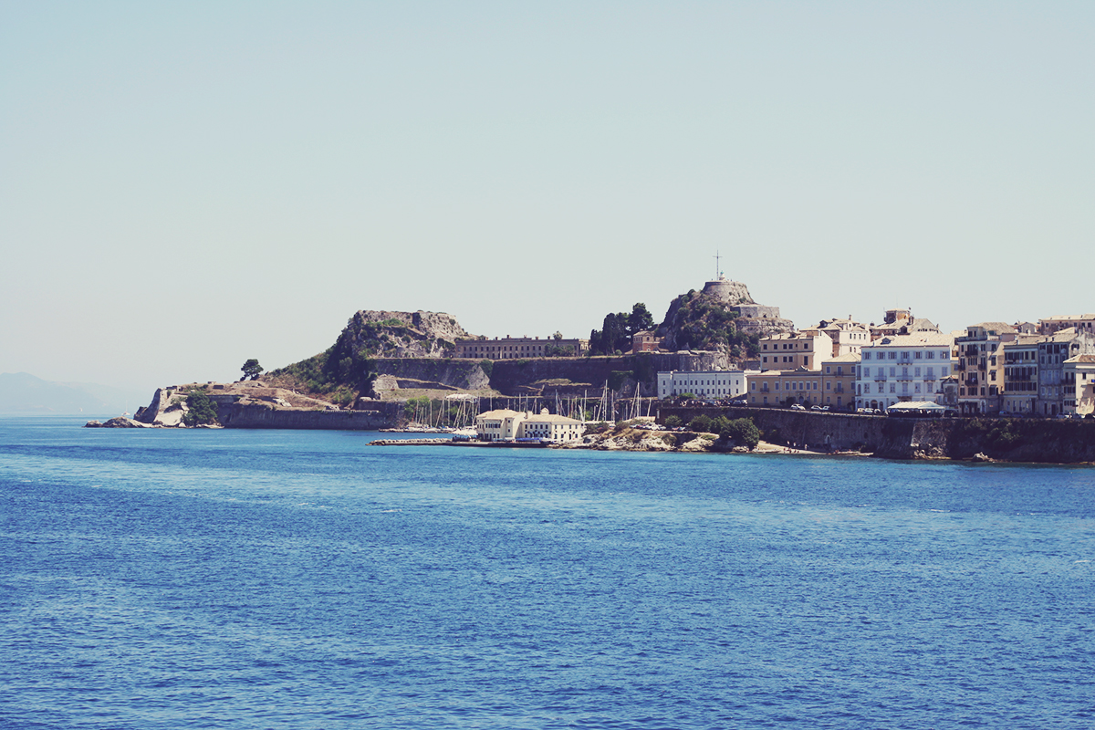 view over Corfu Island, travel post
