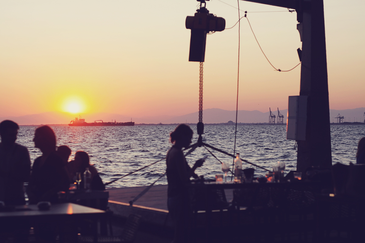 sunset in Thessaloniki, travel post