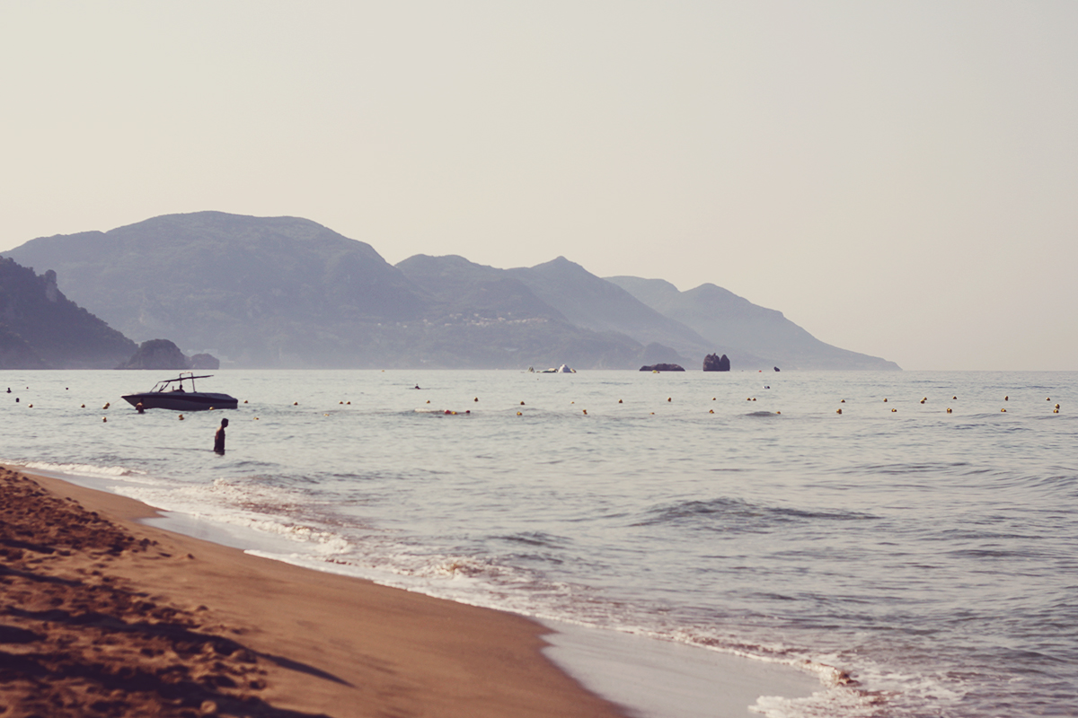 Corfu, travel post, Glyfada beach