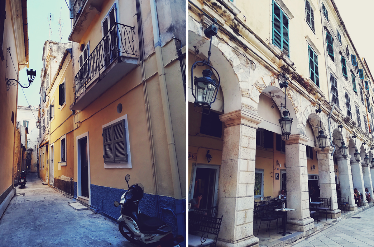 Corfu Town, travel post, beautiful buildings