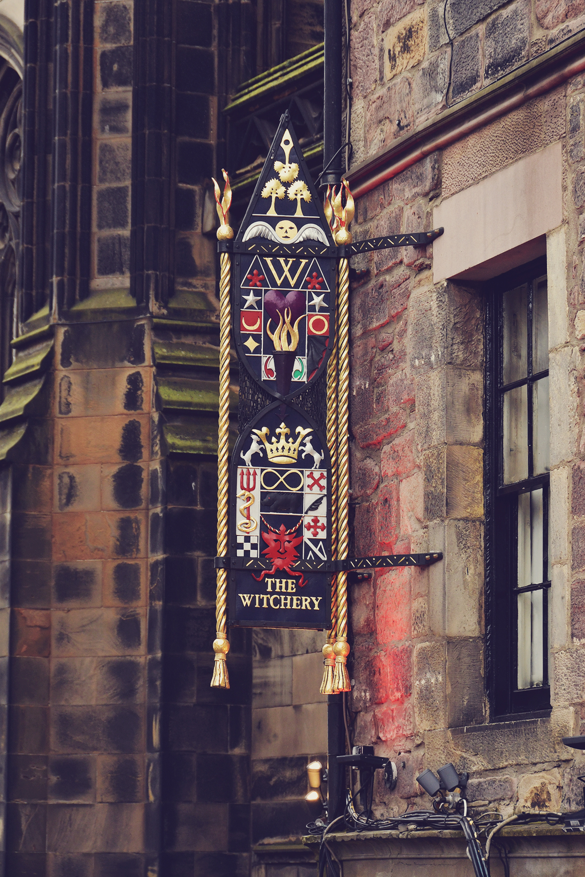 Edinburgh travel post, The Witchery Sign Edinburgh