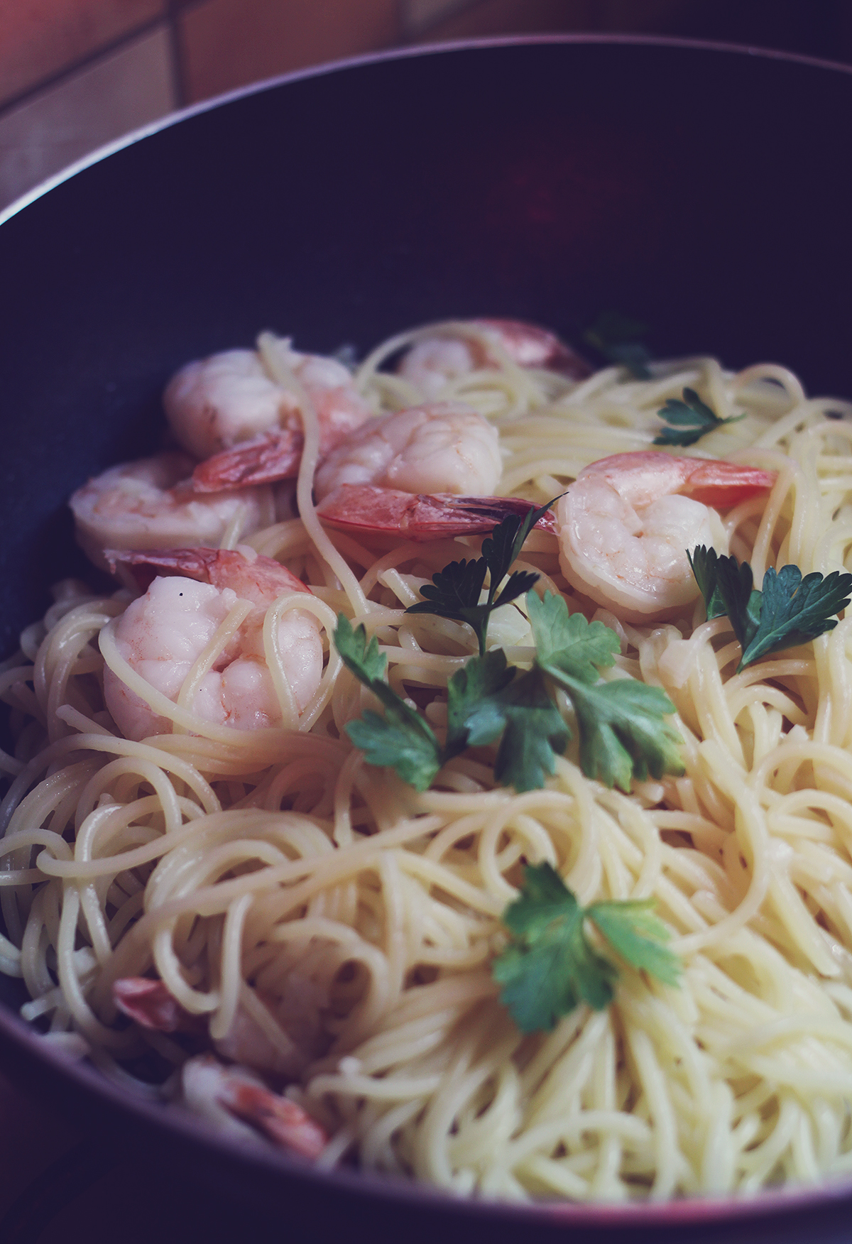 Easy Shrimp Pasta, ingredients