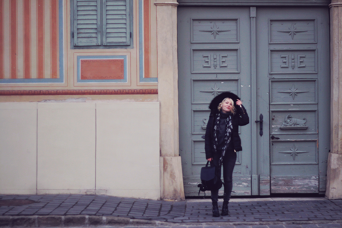 Budapest, winter look, winter fashion, Zara jacket, Zara backpack