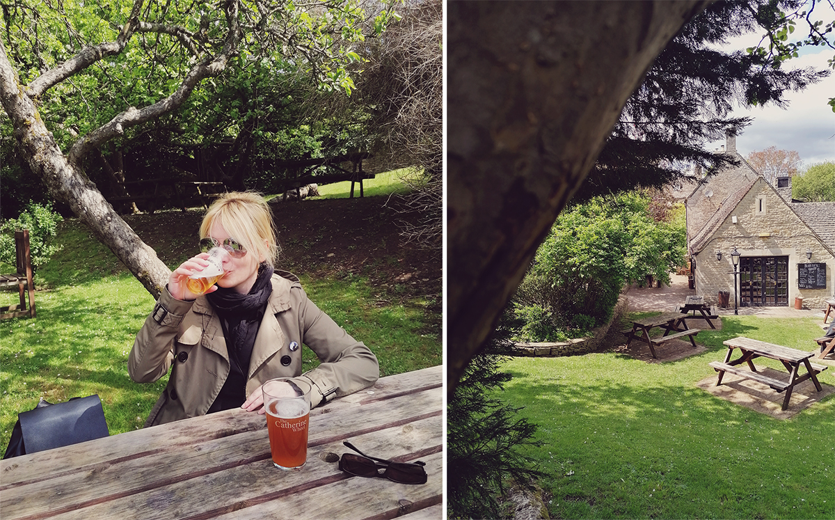 Drinks at The Catherine Wheel - Bibury, Cotswolds