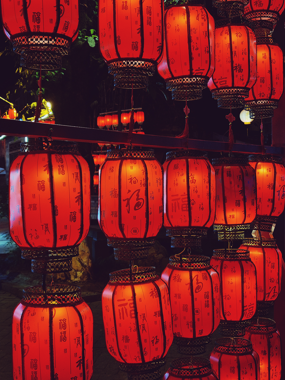 Chengdu - red lanterns on Jinli Street